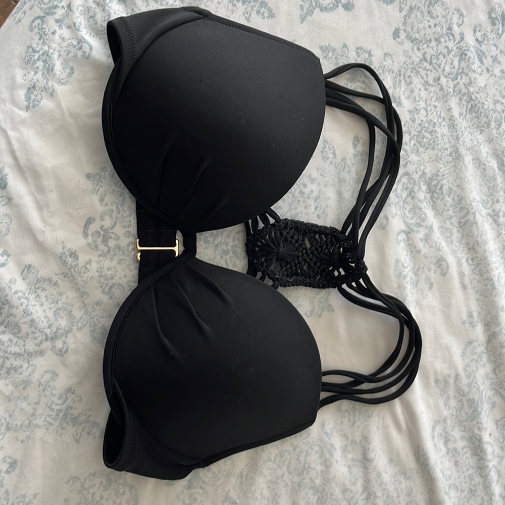 Black Victoria’s Secret bathing suit top